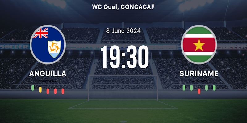 Soi kèo tỷ số trận Anguilla vs Suriname vào ngày Ngày 09/06 3 Soi kèo trận đấu Anguilla vs Suriname